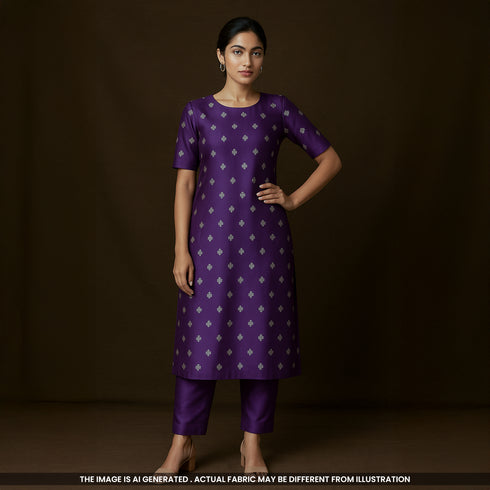 Pure Banarasi Silk Fabric- F4034